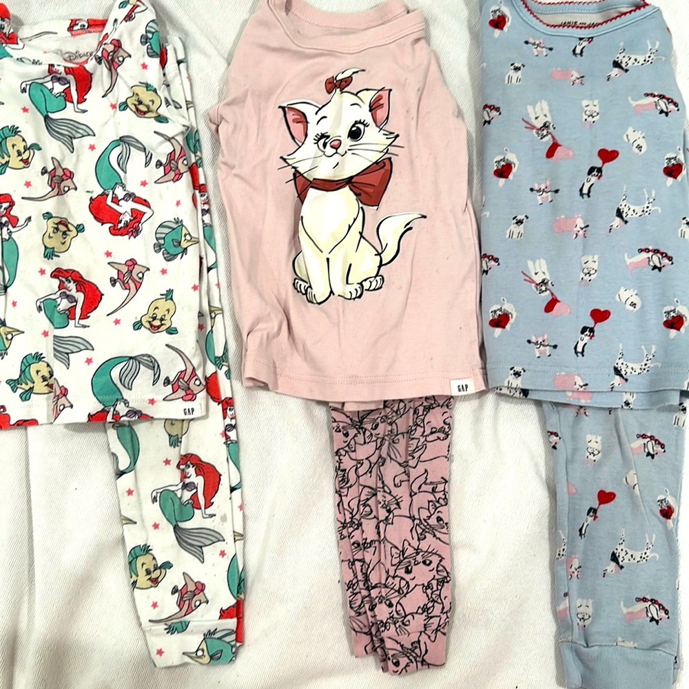 Bundle of Toddler size 3 pajamas
